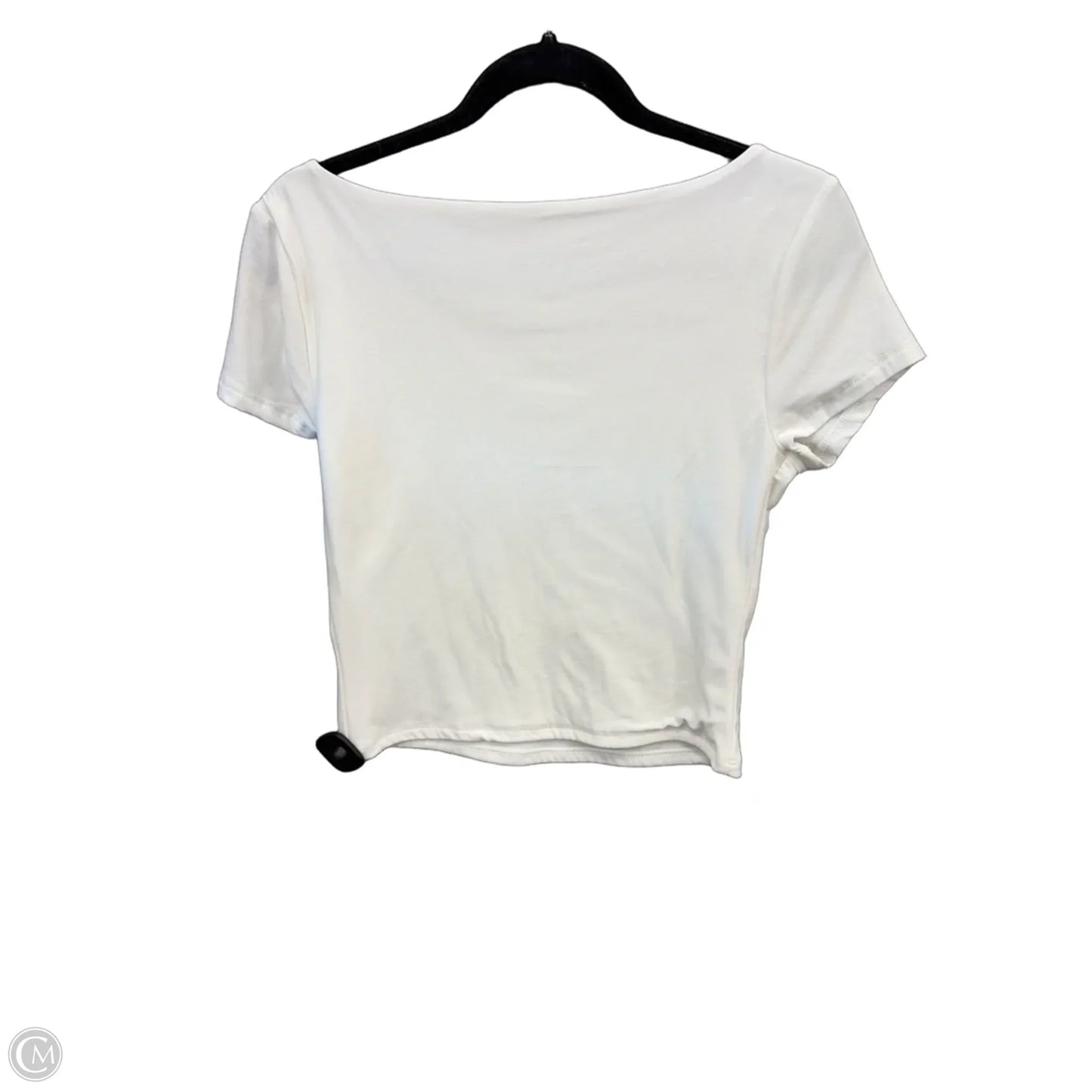 Top Short Sleeve By Pink Rose In White, Size: L