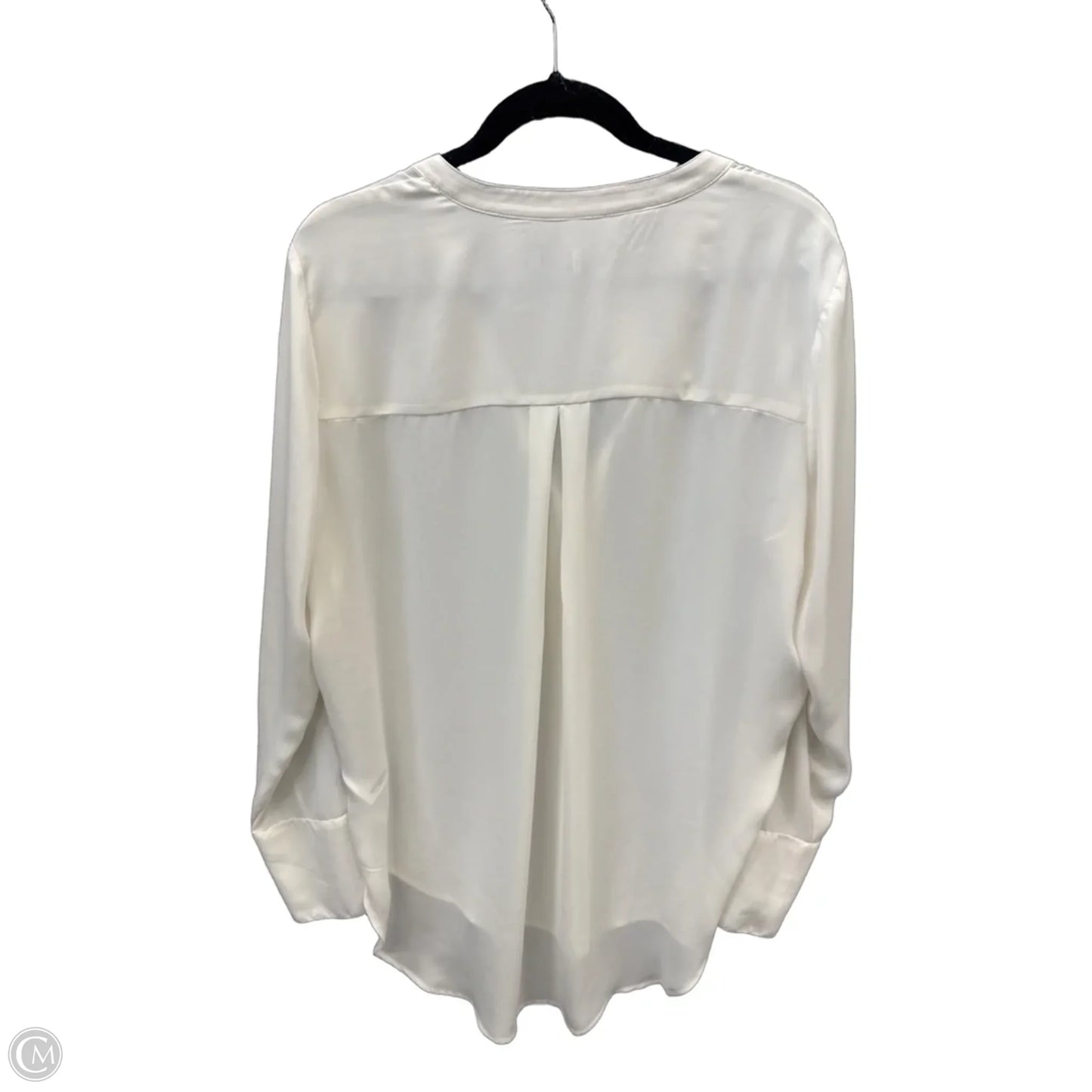 Top Long Sleeve By Banana Republic In Cream, Size: L