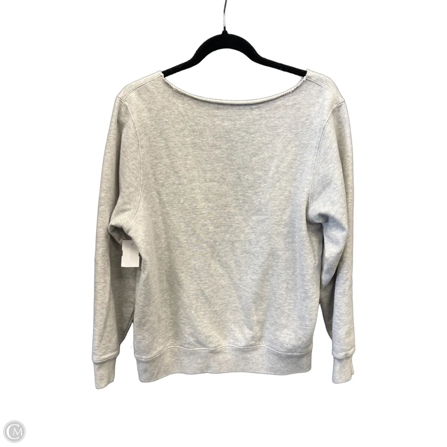 Sweatshirt Crewneck By Clothes Mentor In Grey, Size: S
