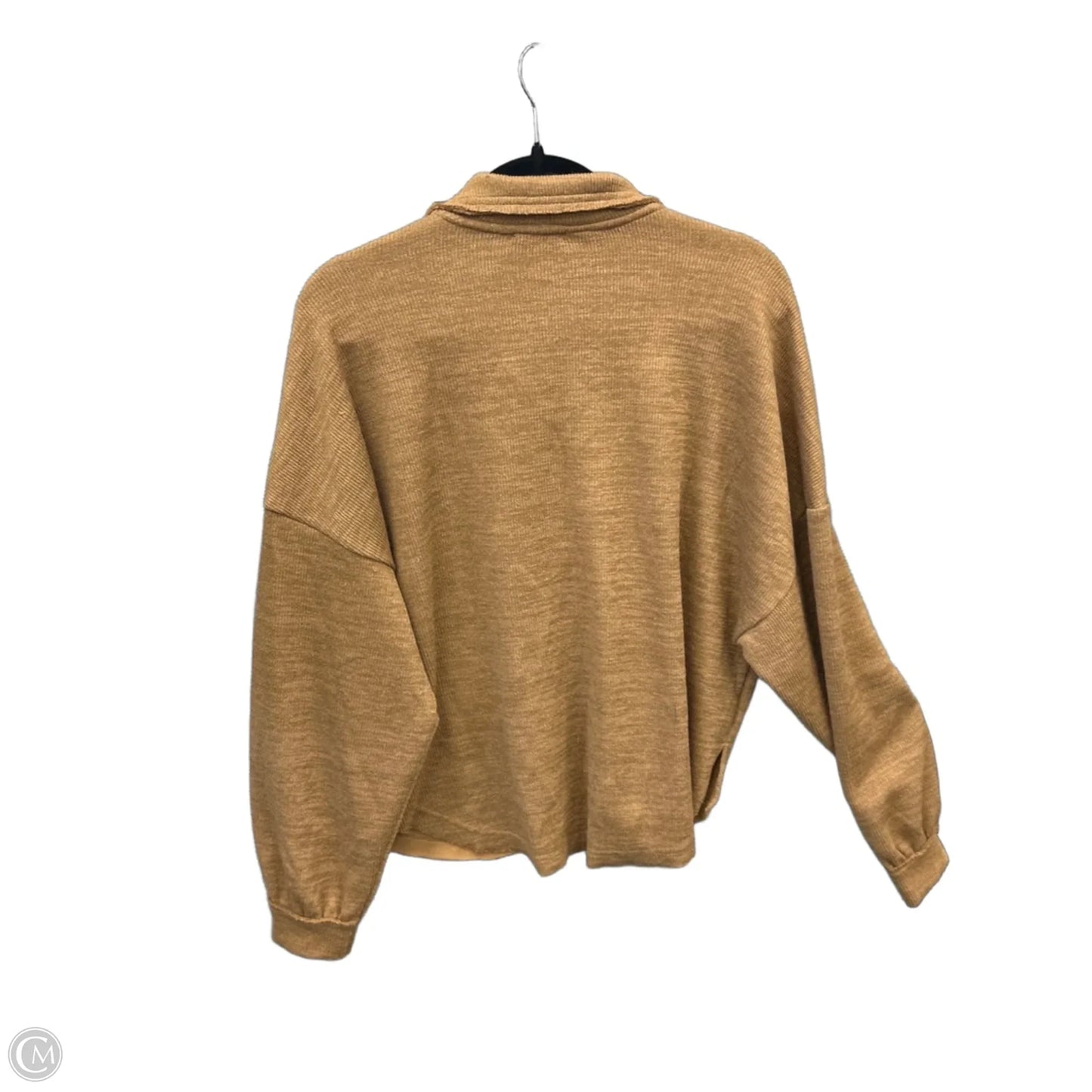 Top Long Sleeve By Blu Pepper In Brown, Size: S