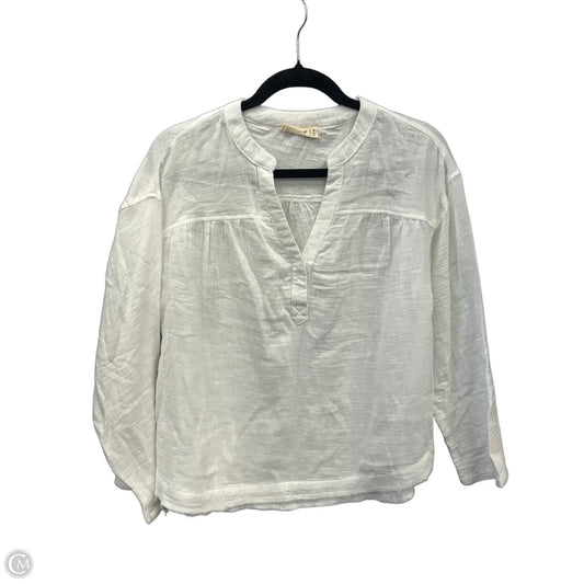 Top Long Sleeve By New In In White, Size: S