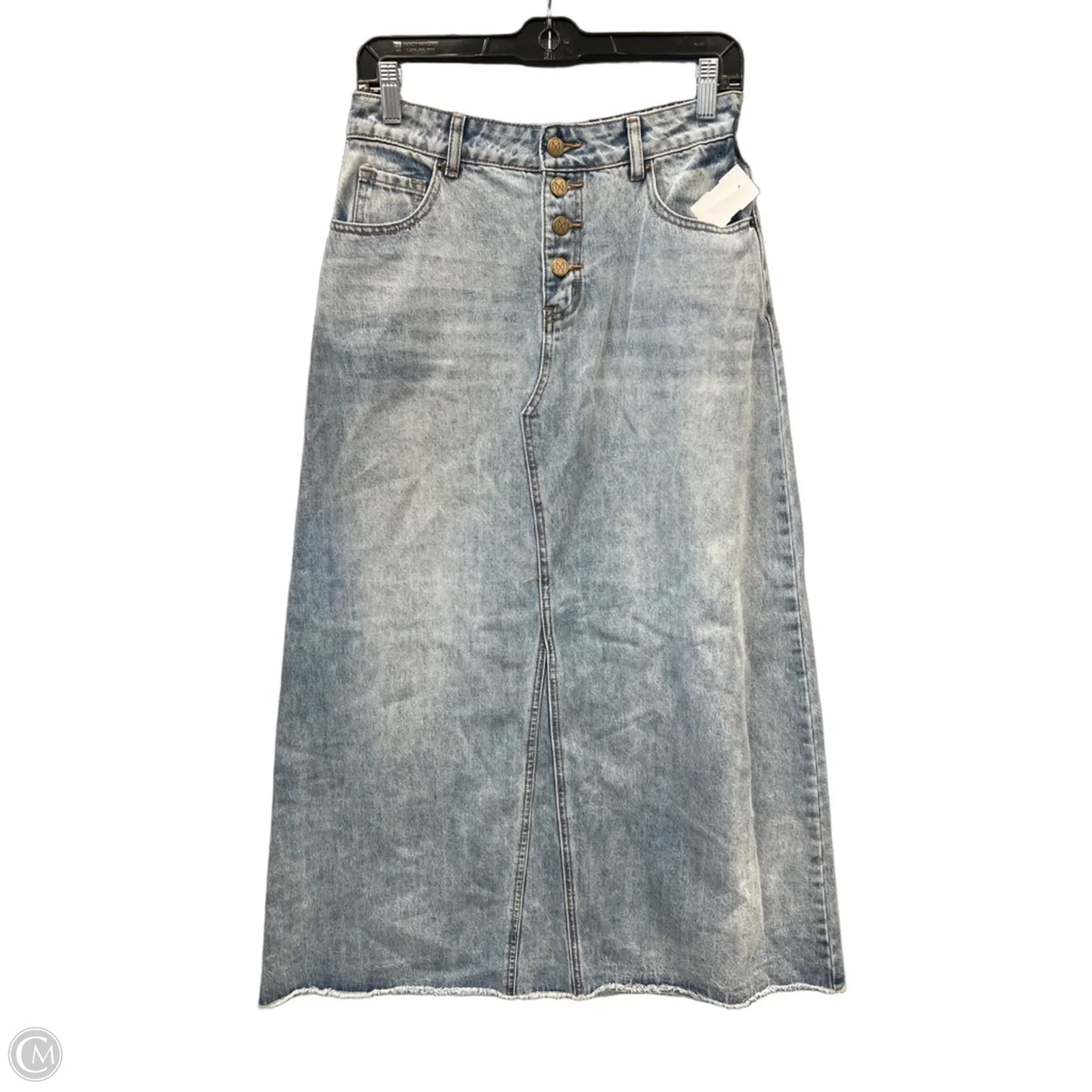 Skirt Maxi By Clothes Mentor In Blue Denim, Size: 6
