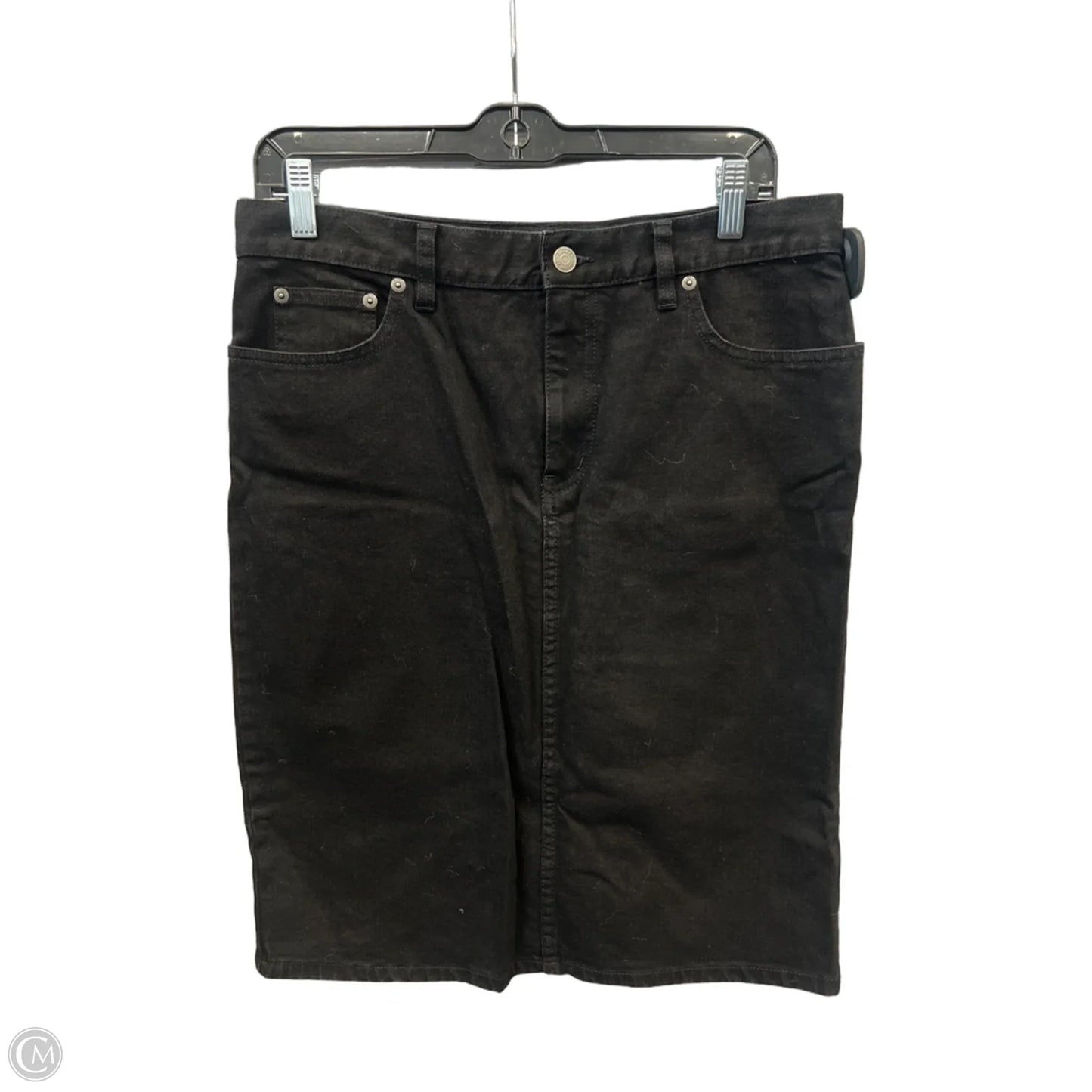 Skirt Midi By Lauren Jeans Co In Black Denim, Size: 8