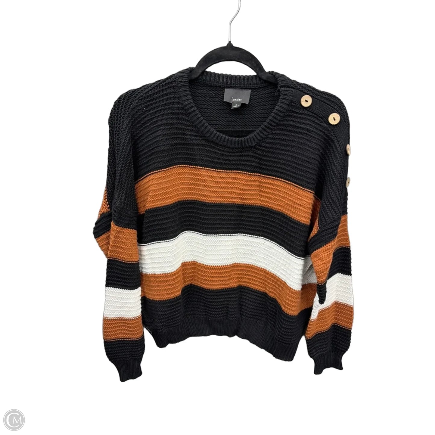 Sweater By Lumiere In Striped Pattern, Size: S
