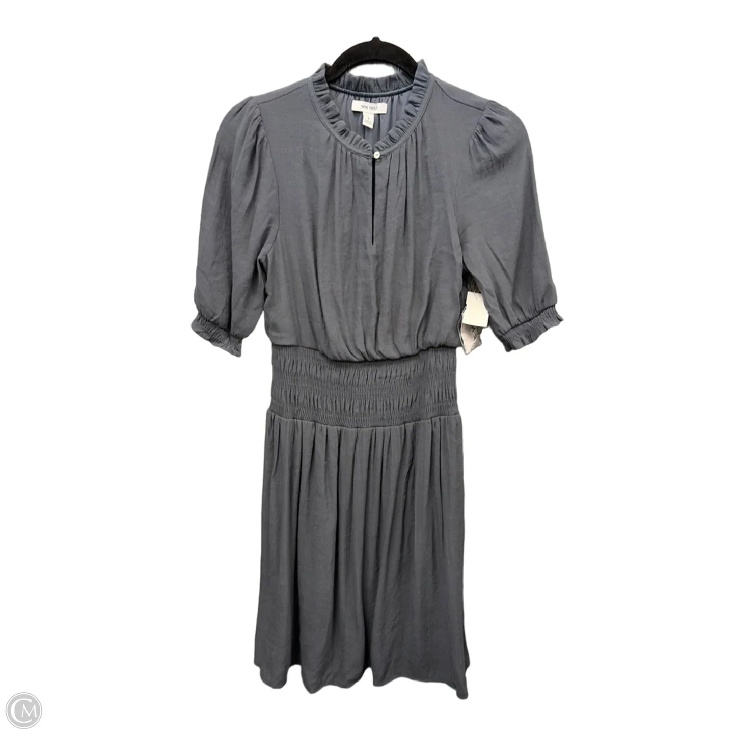 Dress Casual Midi By Nine West In Grey, Size: S