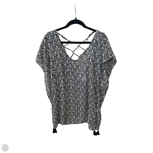 Swimwear Cover-up By Kona Sol In Black & White, Size: S