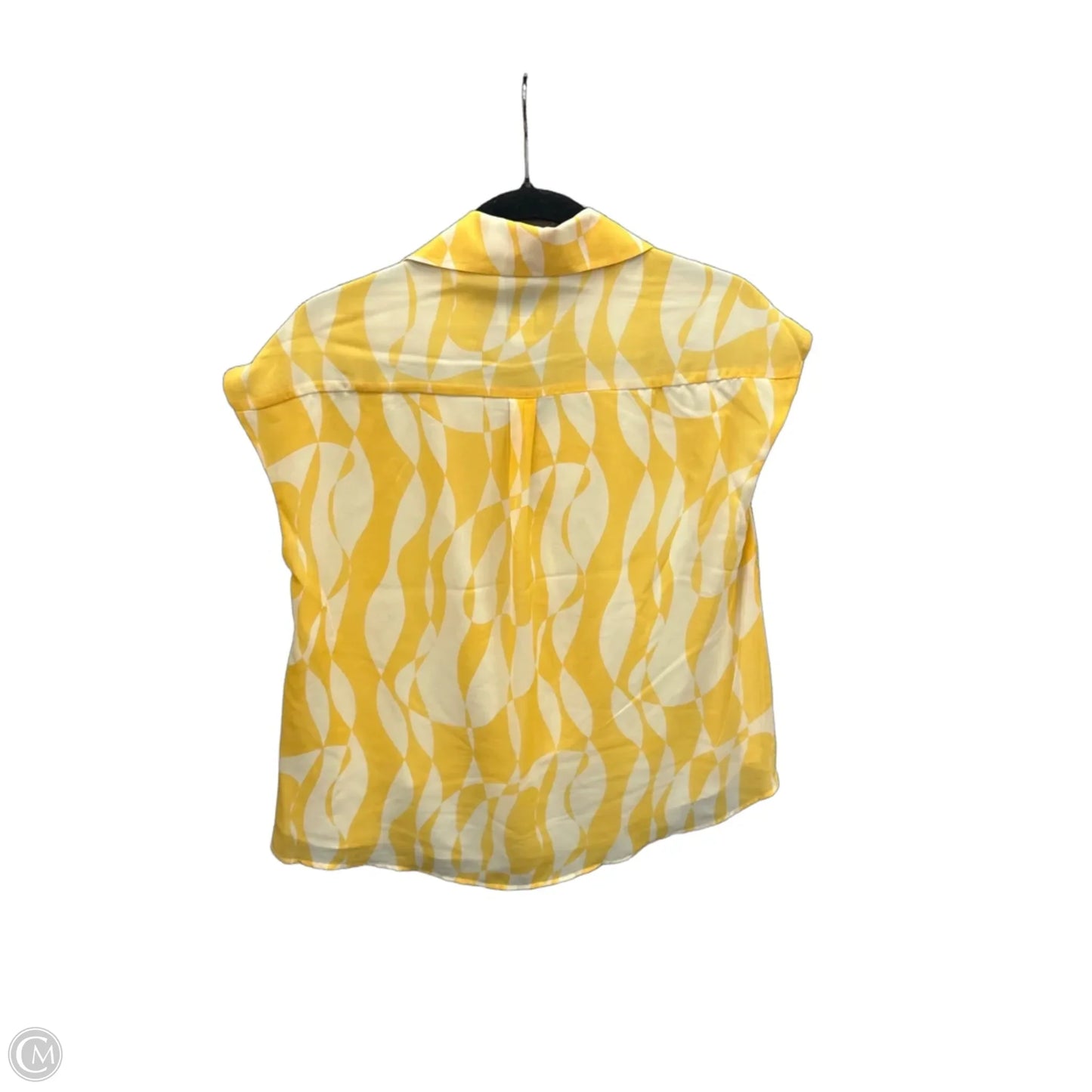 Top Sleeveless By Calvin Klein In Yellow, Size: Xs