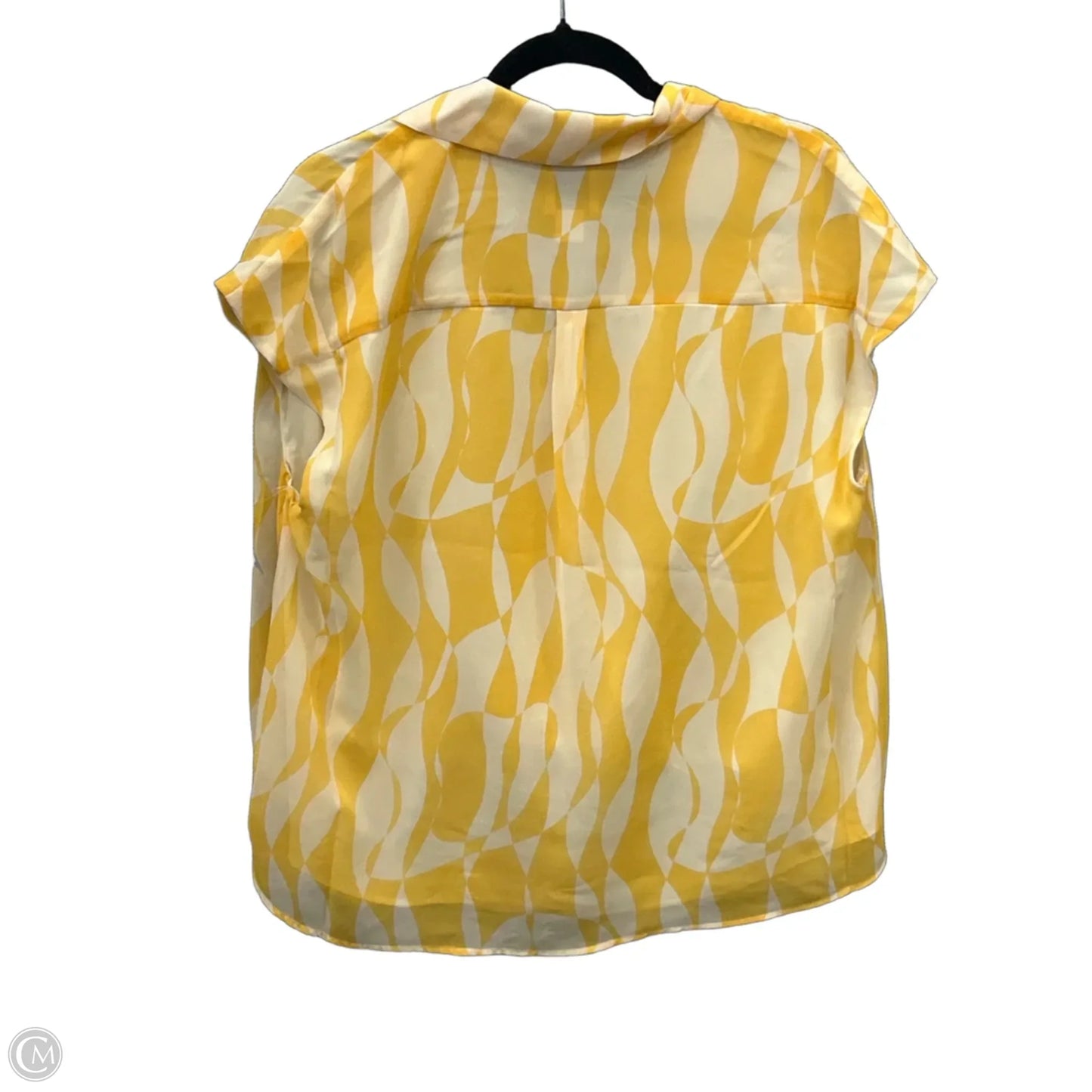 Top Sleeveless By Calvin Klein In Yellow, Size: M