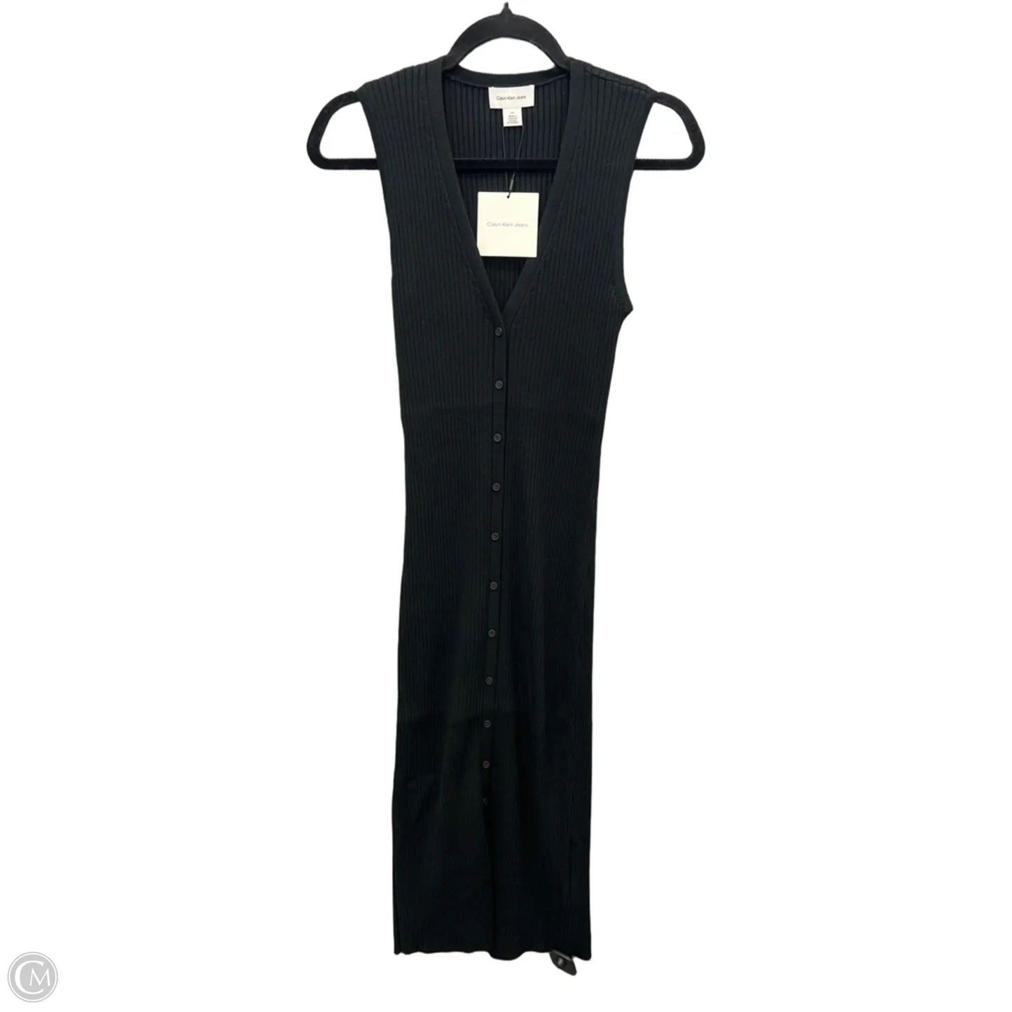 Dress Casual Maxi By Calvin Klein In Black, Size: L