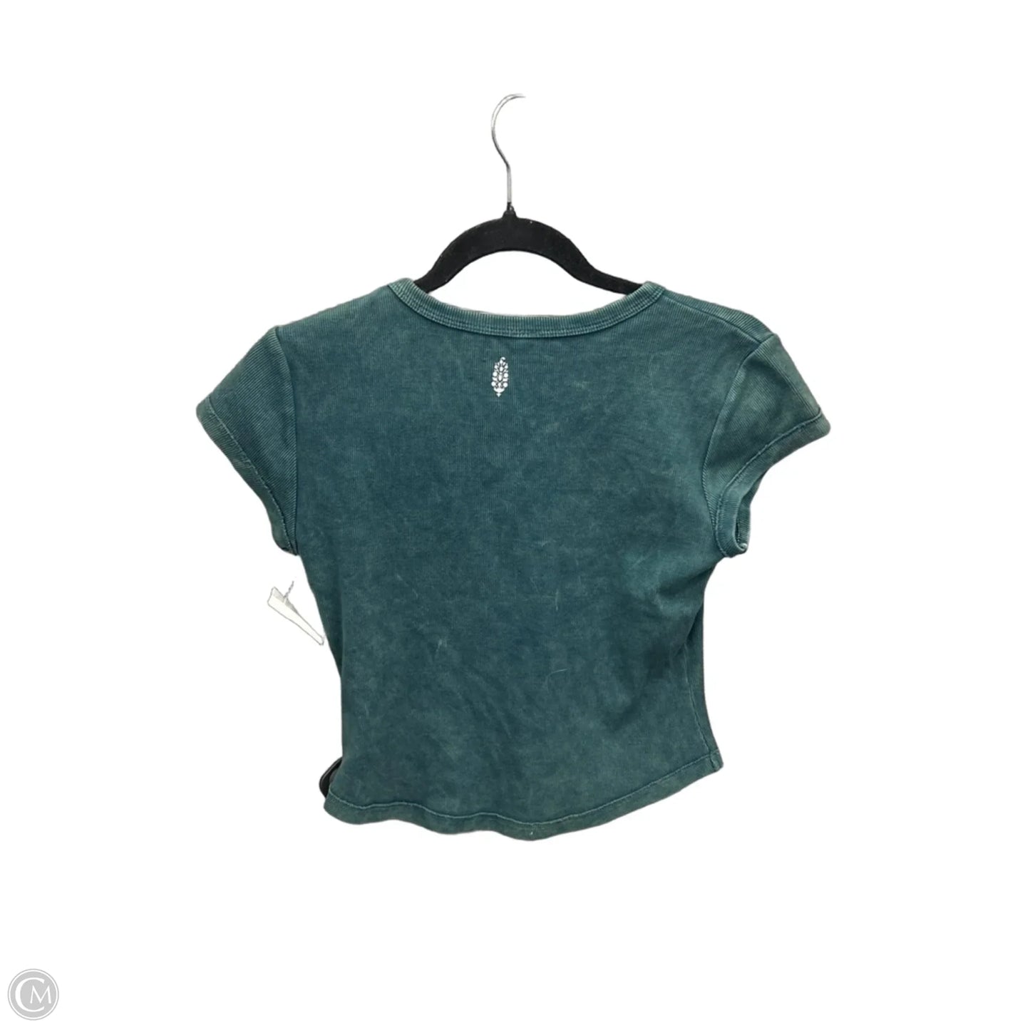 Top Short Sleeve By Free People In Green, Size: M