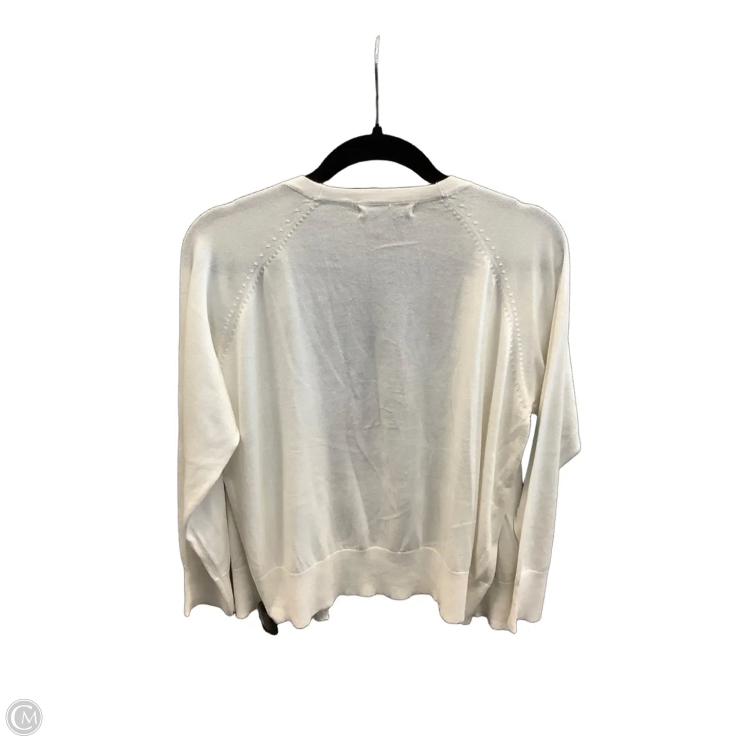 Cardigan By Clothes Mentor In White, Size: Xl