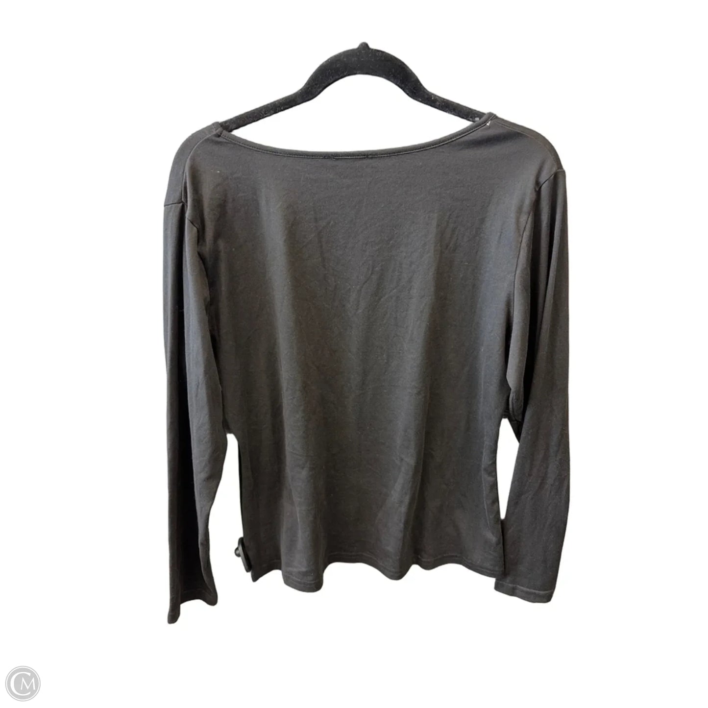 Top Long Sleeve Basic By Ekouaer In Black, Size: Xl