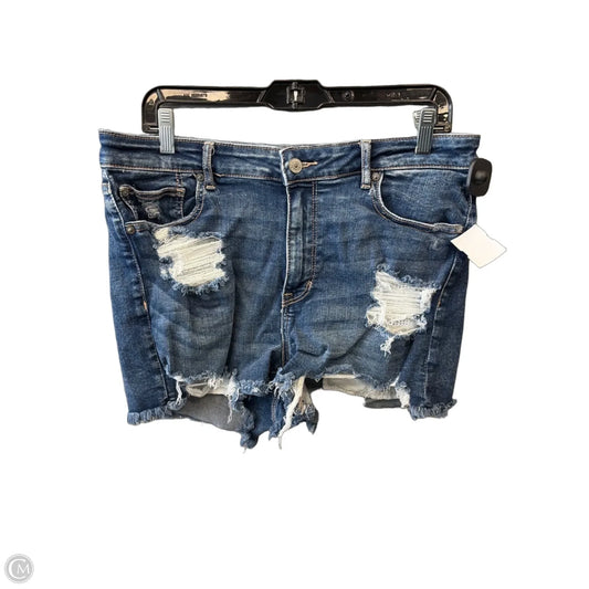 Shorts By American Eagle In Blue Denim, Size: 14