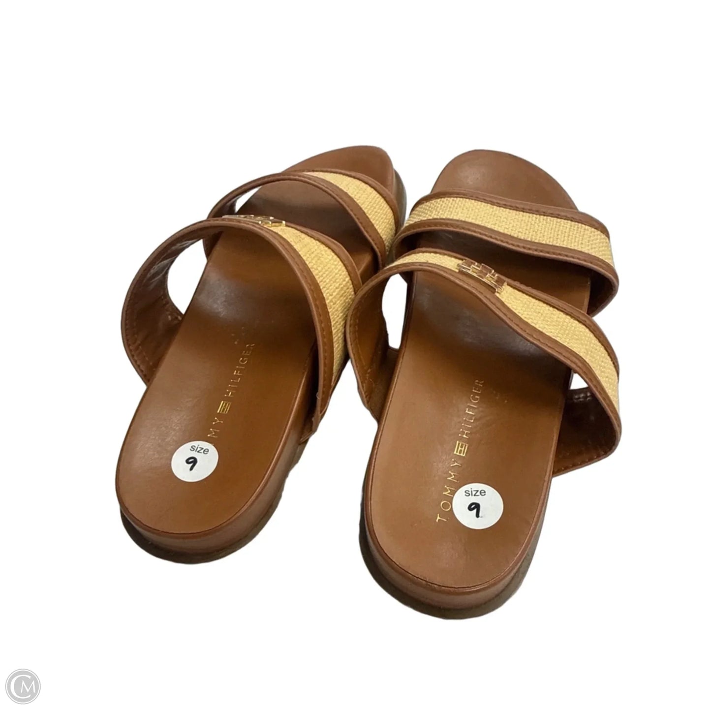 Sandals Flats By Tommy Hilfiger In Brown, Size: 9