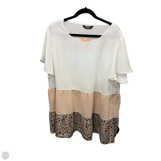 Top Short Sleeve By Bloomchic In Multi-colored, Size: 1x