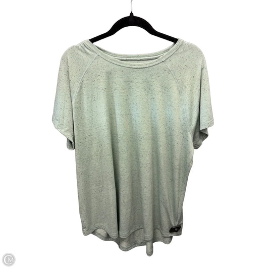 Athletic Top Short Sleeve By Tek Gear In Green, Size: Xxl