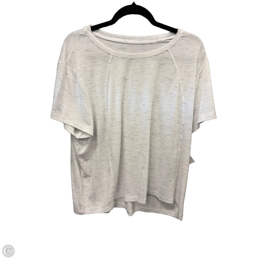 Athletic Top Short Sleeve By Avia In Grey, Size: 2x