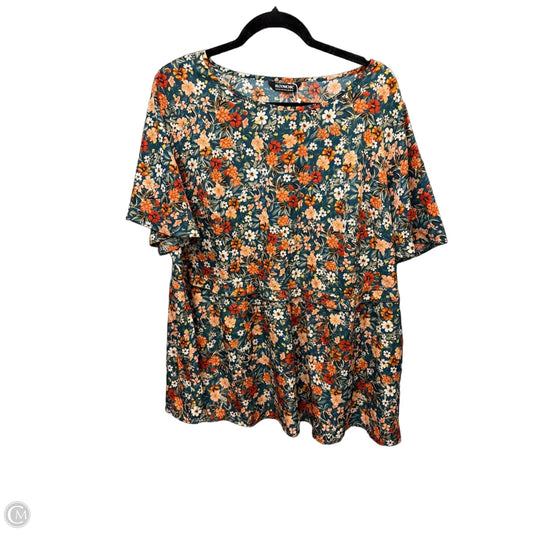 Top Short Sleeve By Bloomchic In Green, Size: Xxl