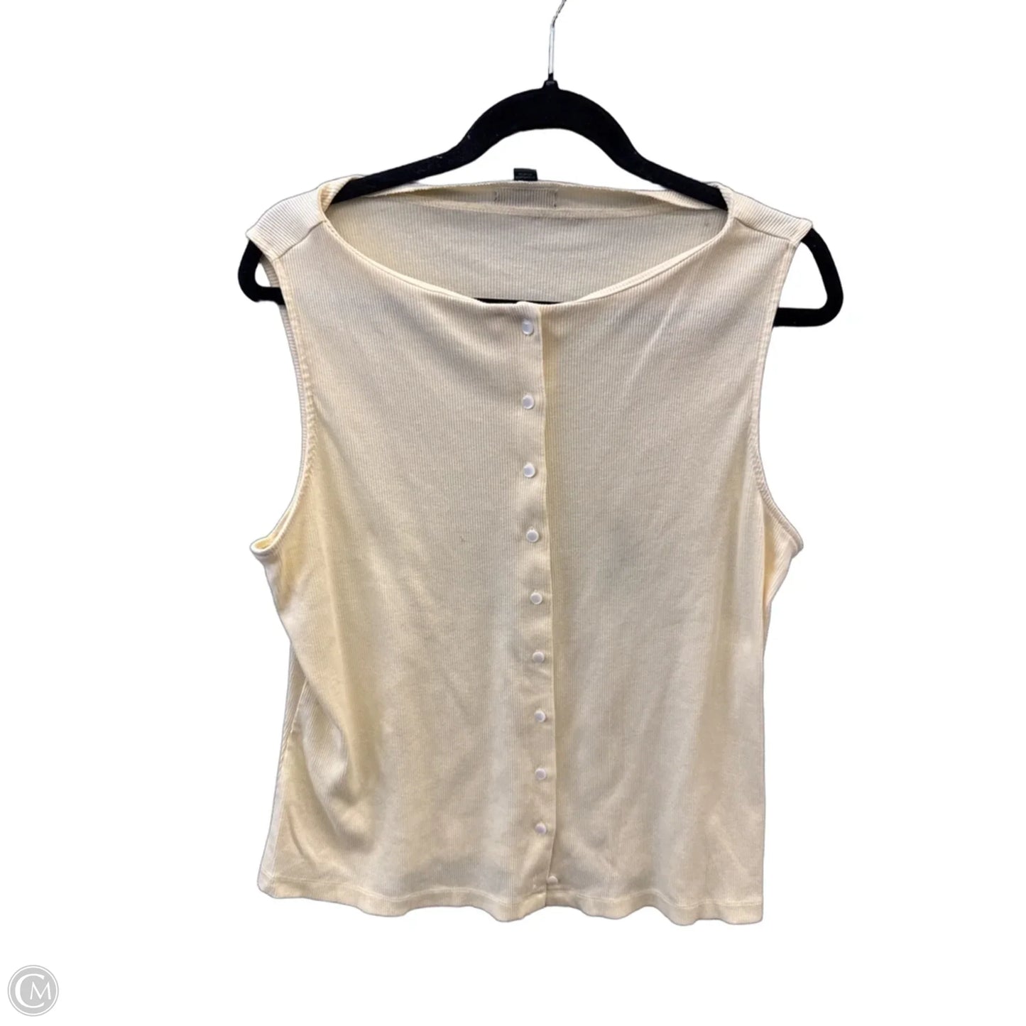 Top Sleeveless By A New Day In Yellow, Size: Xxl