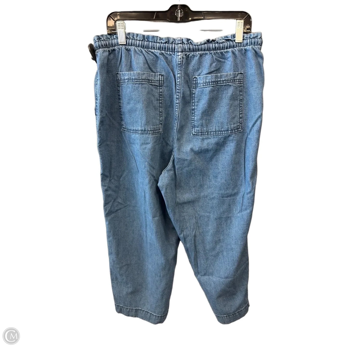 Pants Cropped By Old Navy In Blue Denim, Size: 12
