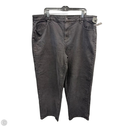 Jeans Straight By Eloquii In Black Denim, Size: 20