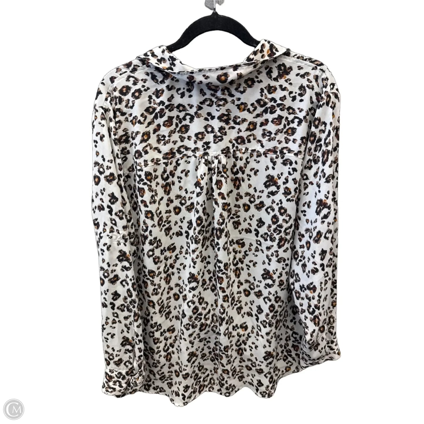 Top Long Sleeve By Maurices In Animal Print, Size: Xxl