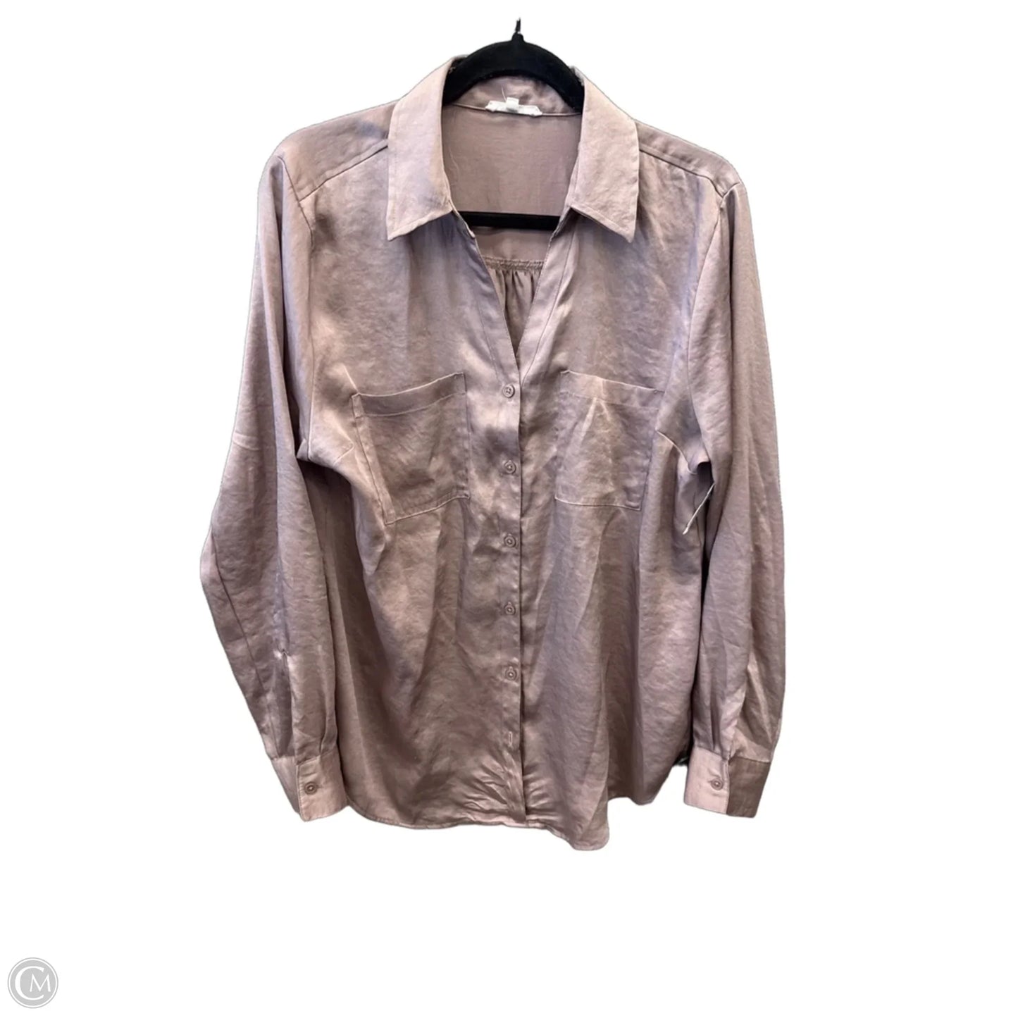 Top Long Sleeve By Maurices In Taupe, Size: L