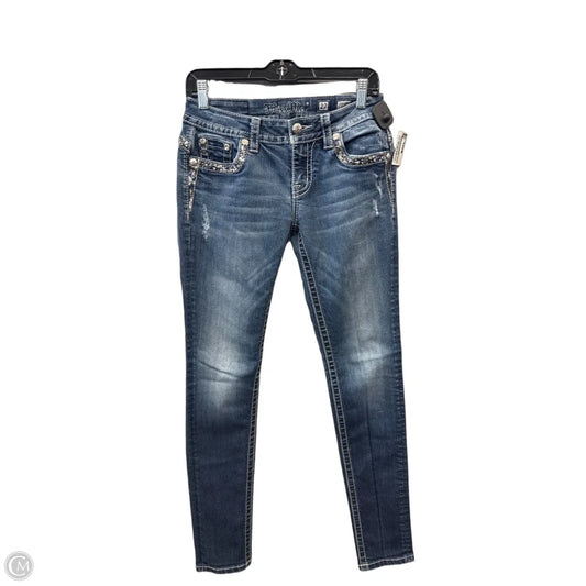 Jeans Skinny By Miss Me In Blue Denim, Size: 4