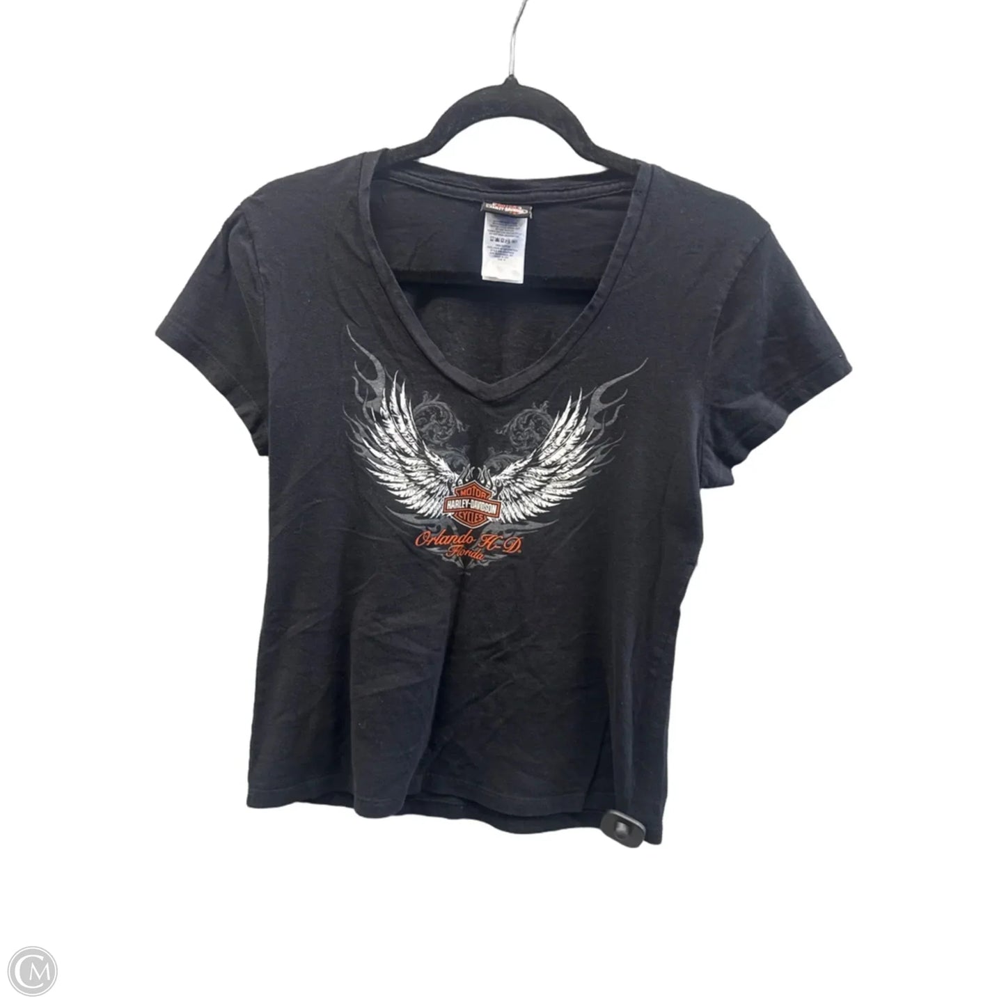 Top Short Sleeve Basic By Harley Davidson In Black, Size: M