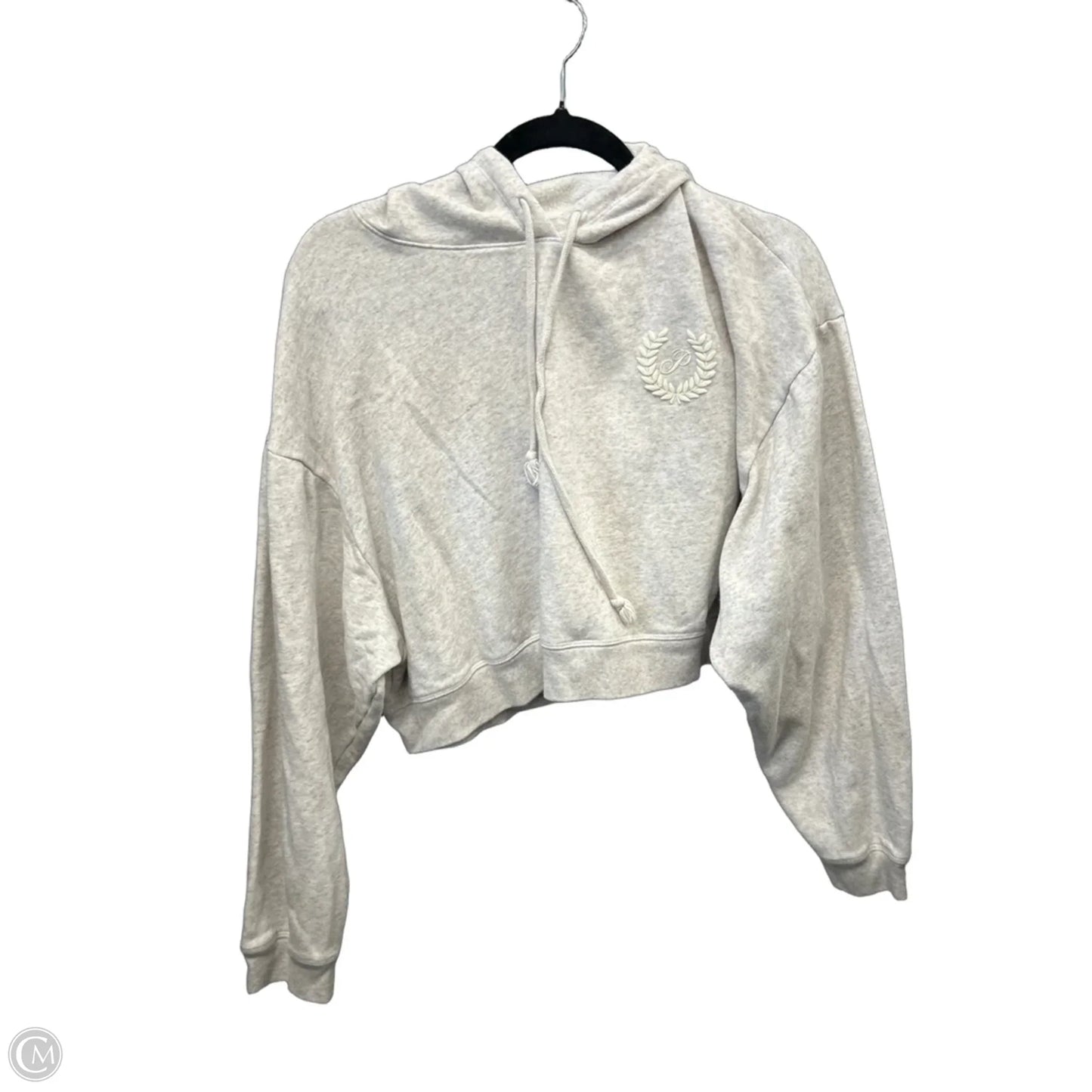 Sweatshirt Hoodie By Pink In Cream, Size: Xl