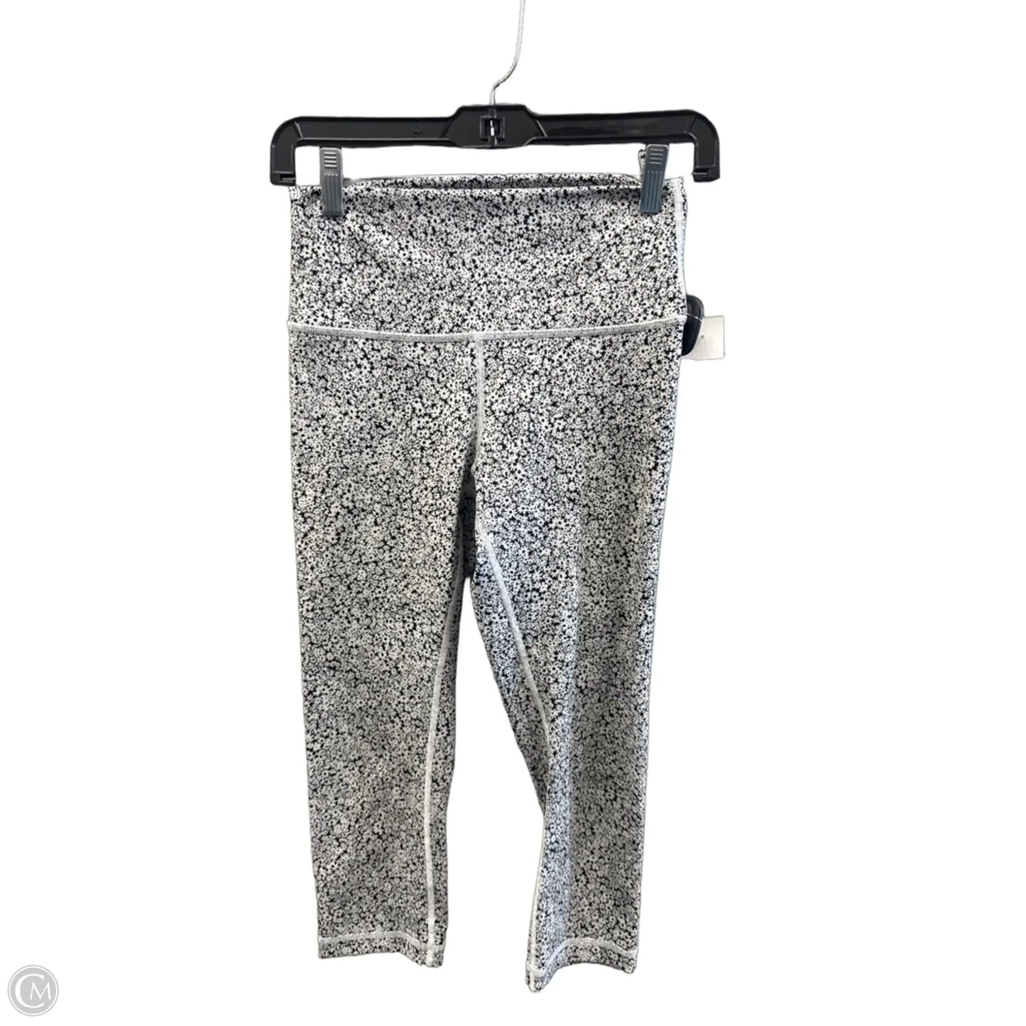 Athletic Leggings Capris By Lululemon In Black & White, Size: S