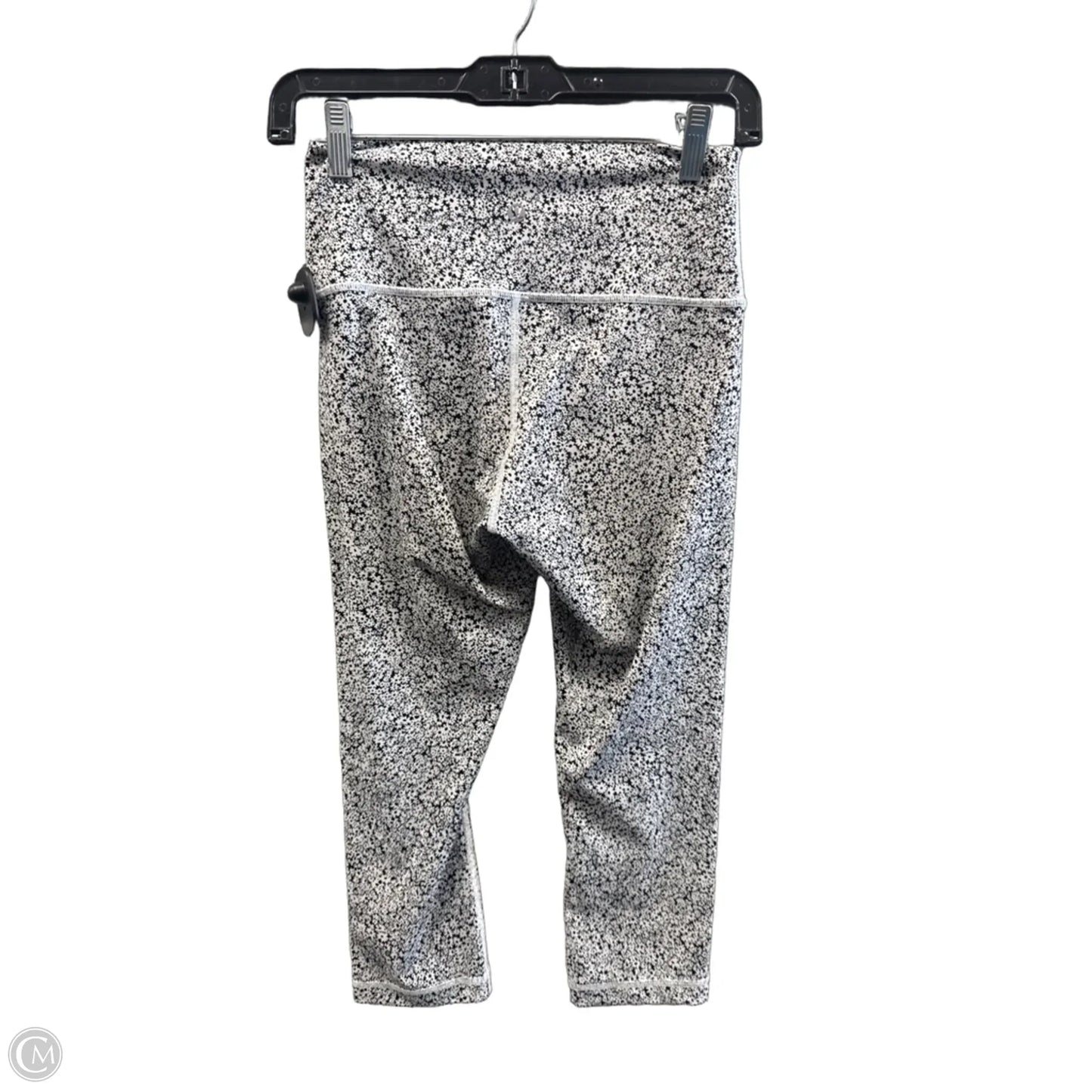 Athletic Leggings Capris By Lululemon In Black & White, Size: S