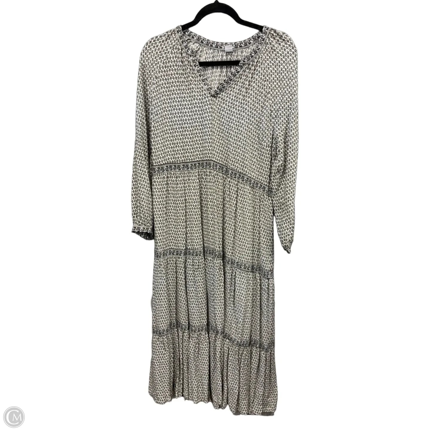 Dress Casual Maxi By Old Navy In Black & White, Size: L