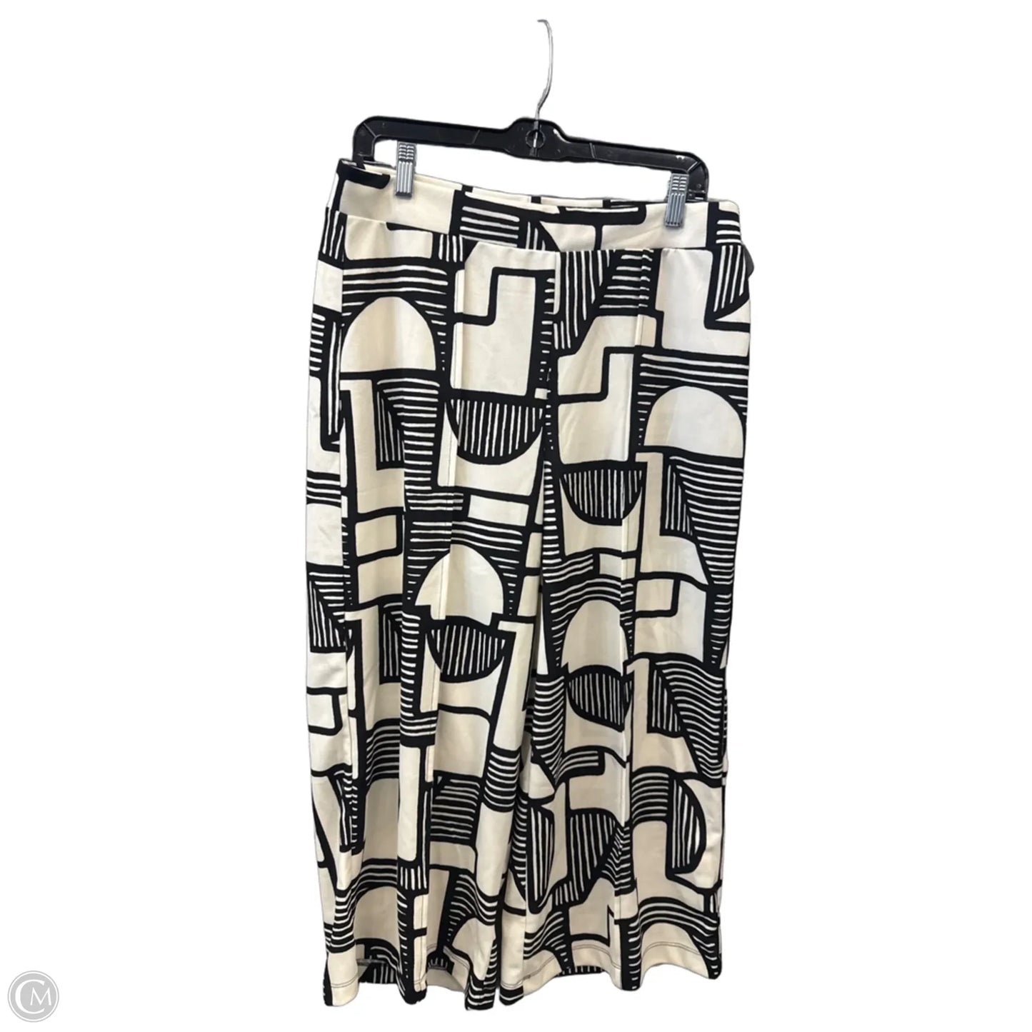 Pants Cropped By Clothes Mentor In Cream, Size: 14