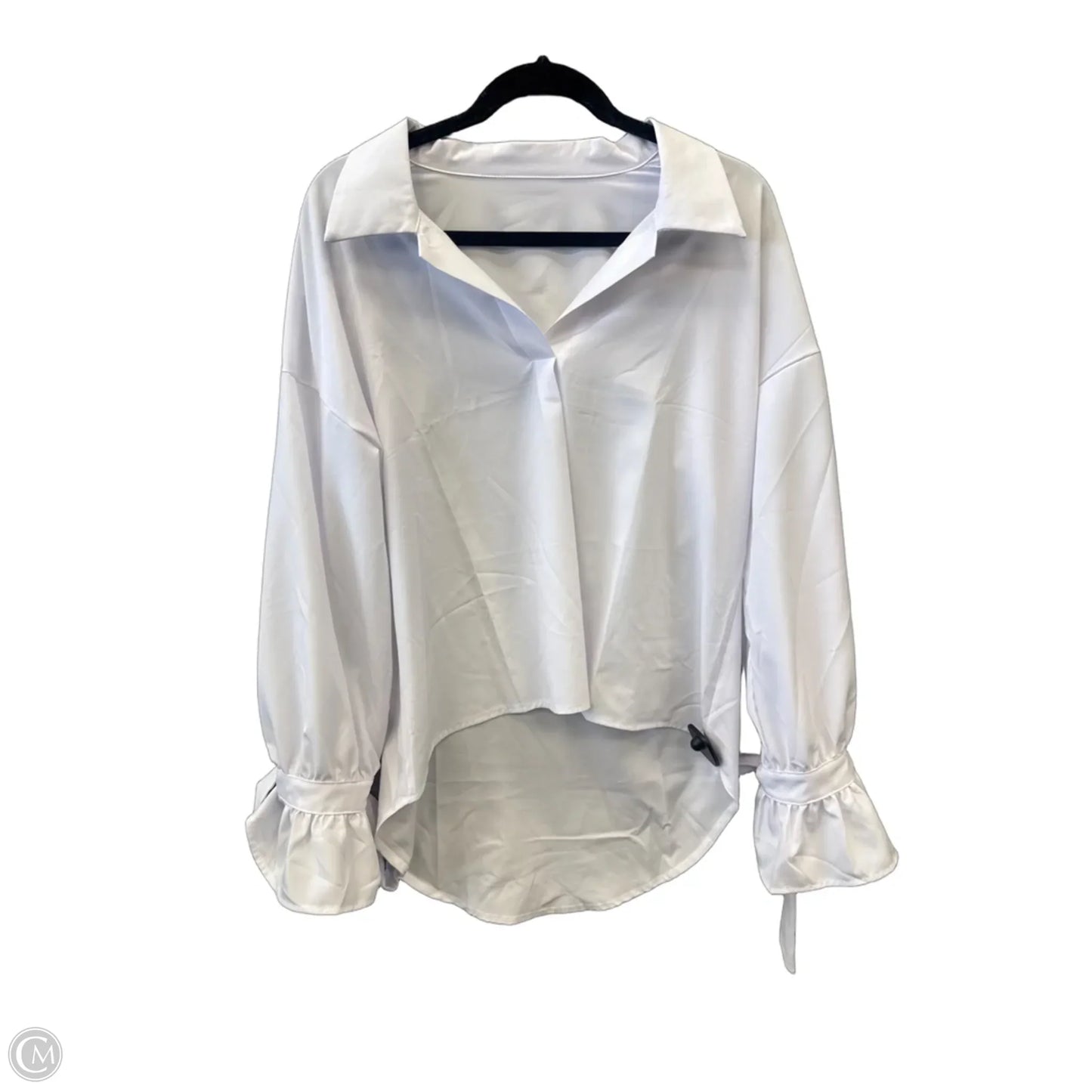 Top Short Sleeve By Cmf In White, Size: M