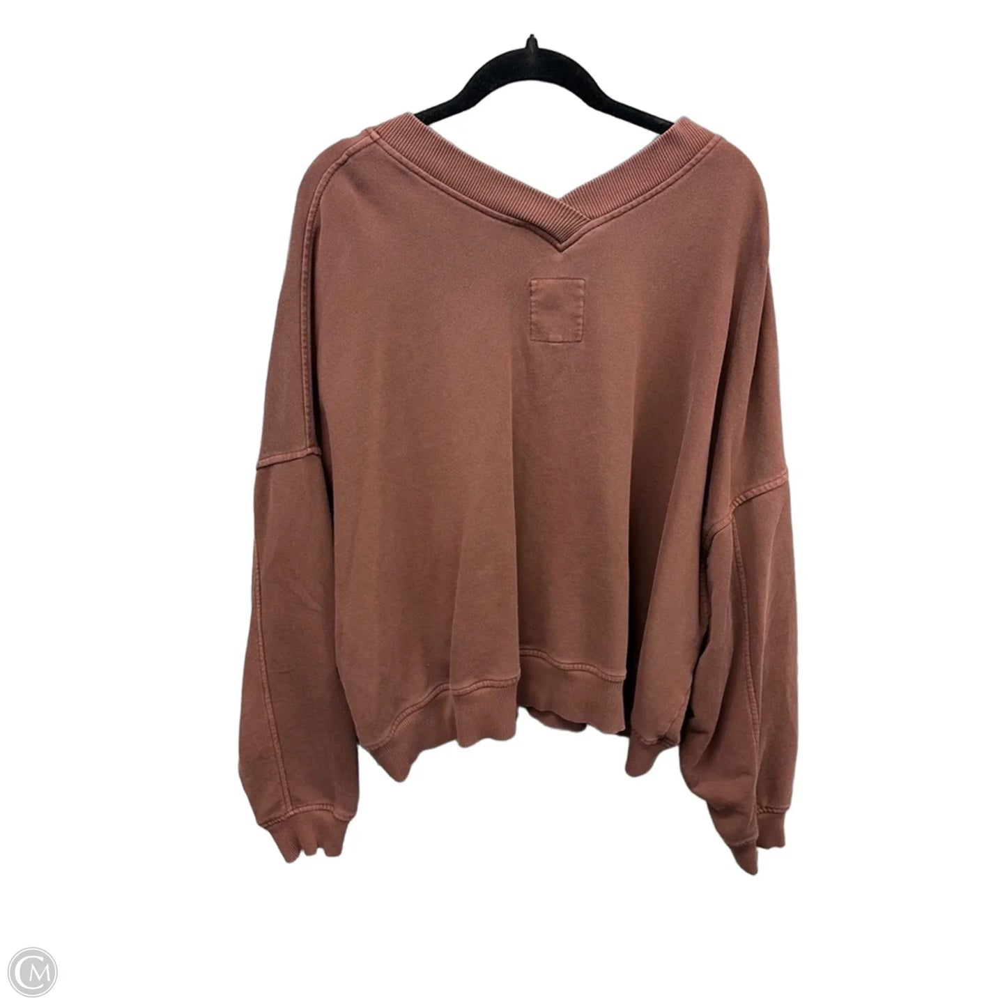 Top Long Sleeve By Aerie In Brown, Size: Xxl