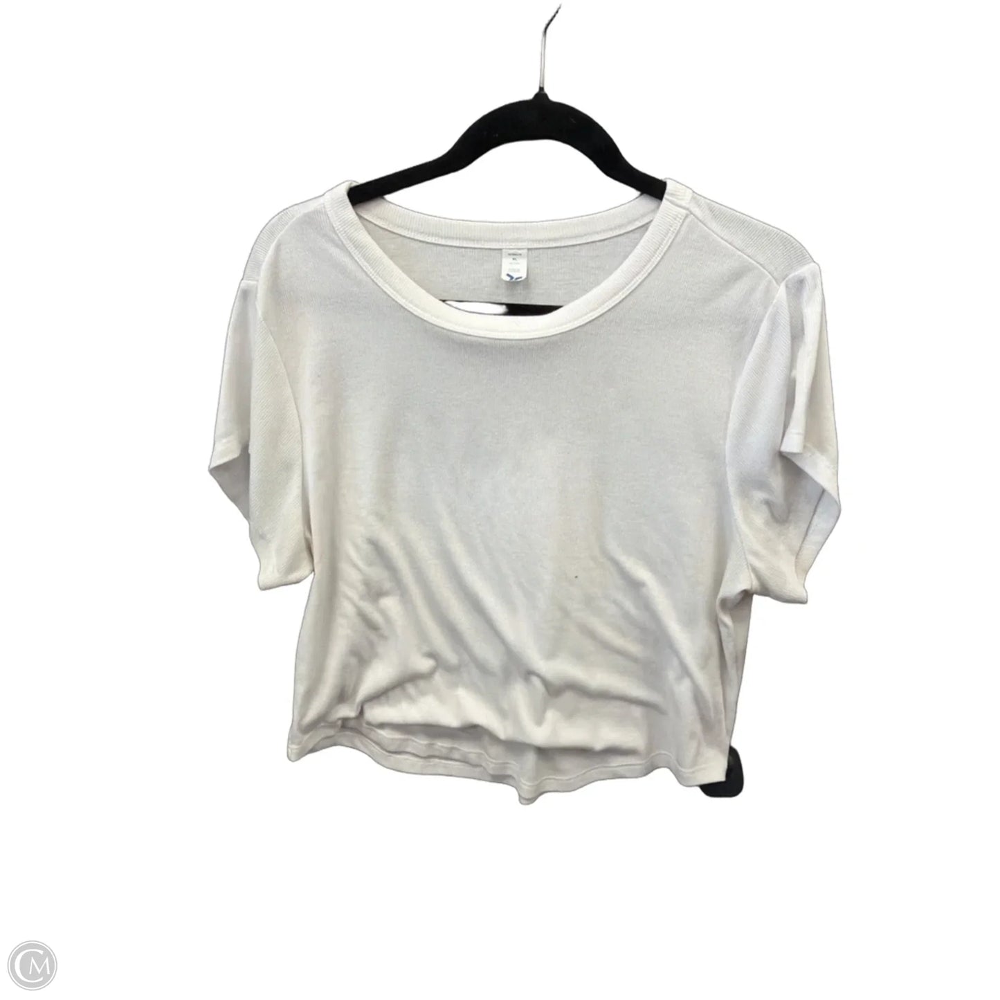 Top Short Sleeve Basic By Old Navy In White, Size: Xl