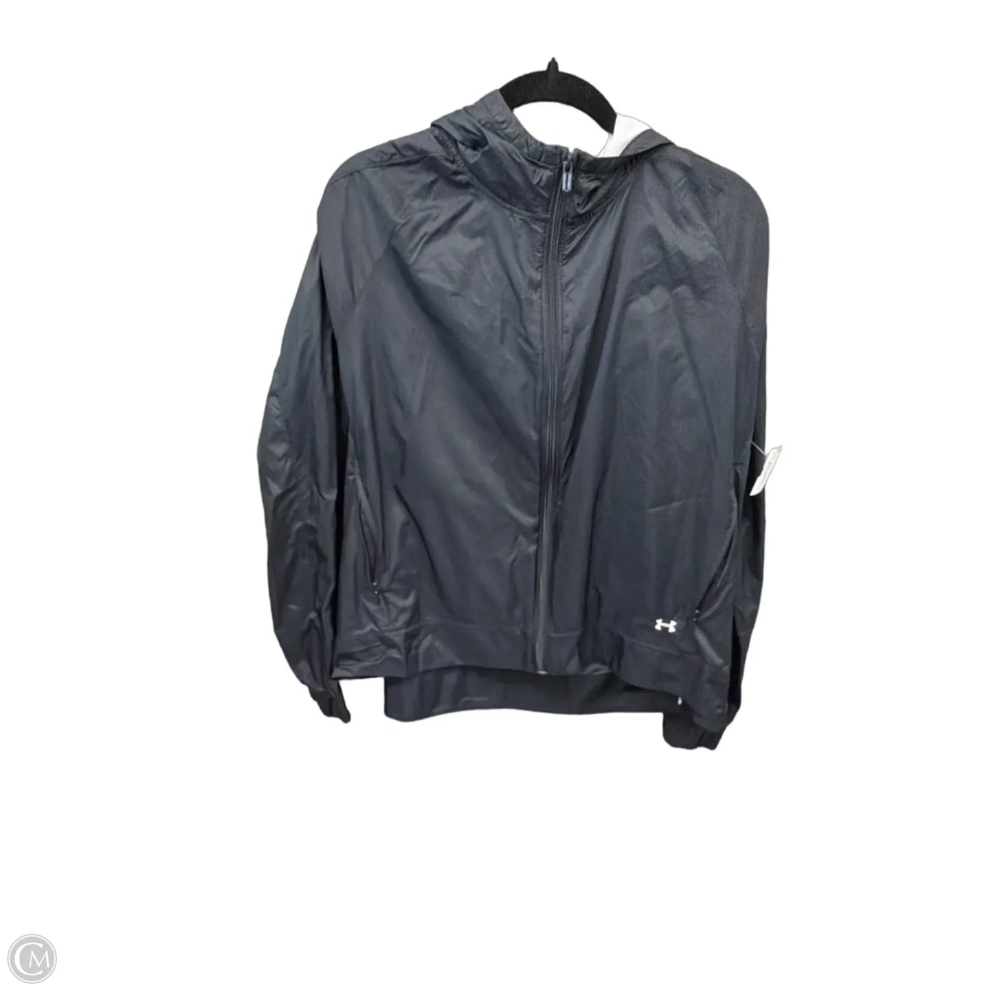 Jacket Windbreaker By Under Armour In Black, Size: Xl