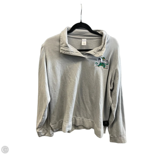 Sweatshirt Collar By Clothes Mentor In Grey, Size: Xl