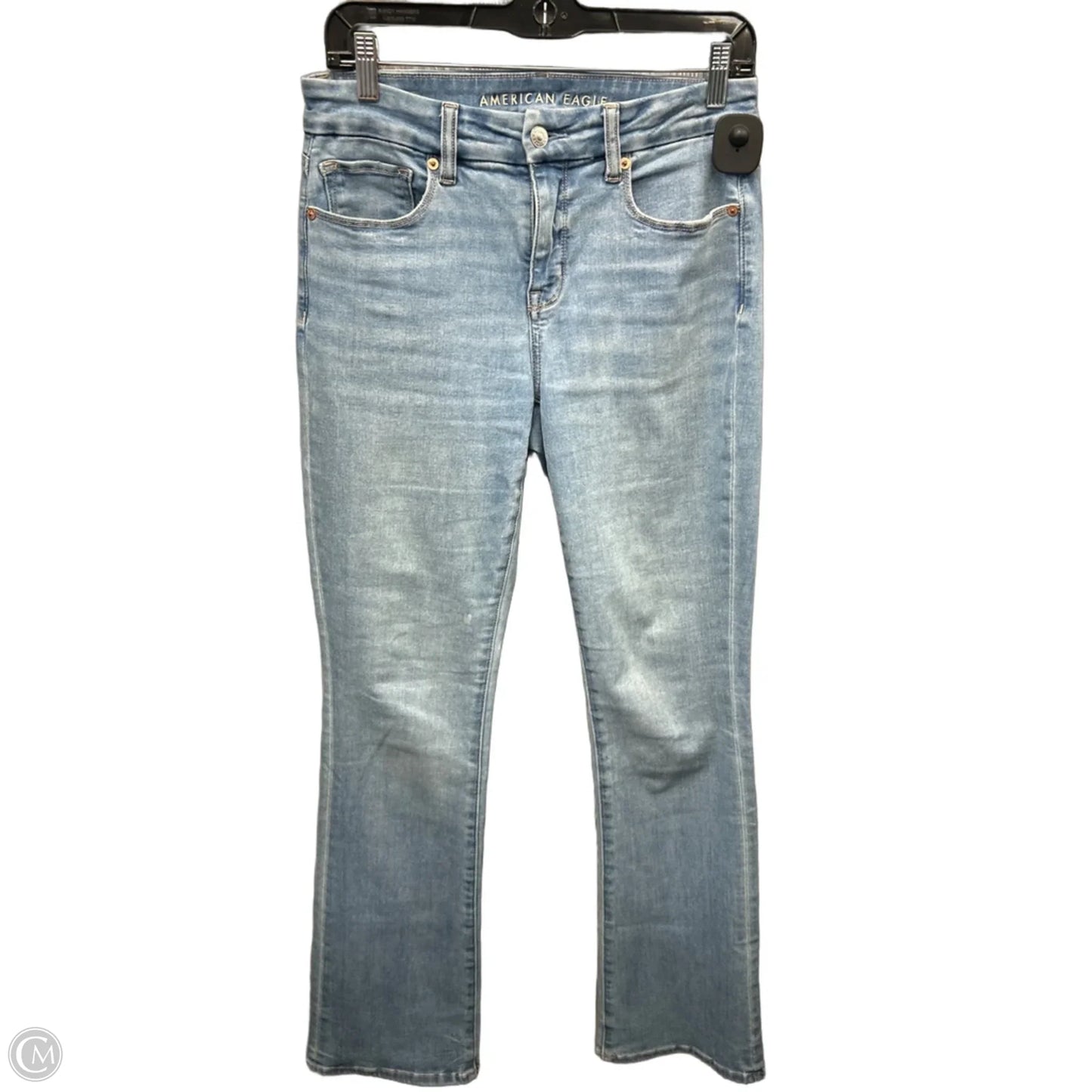 Jeans Boot Cut By American Eagle In Blue Denim, Size: 8