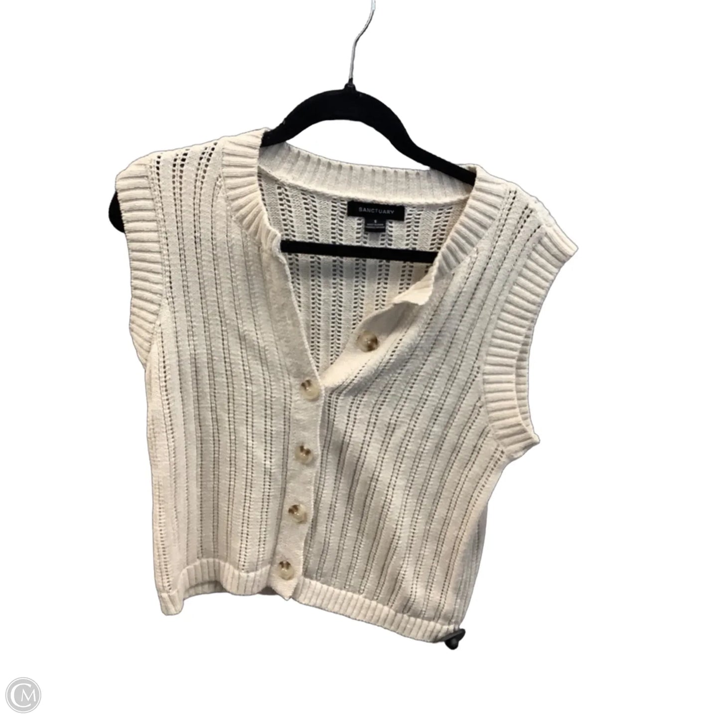 Vest Sweater By Sanctuary In Cream, Size: S