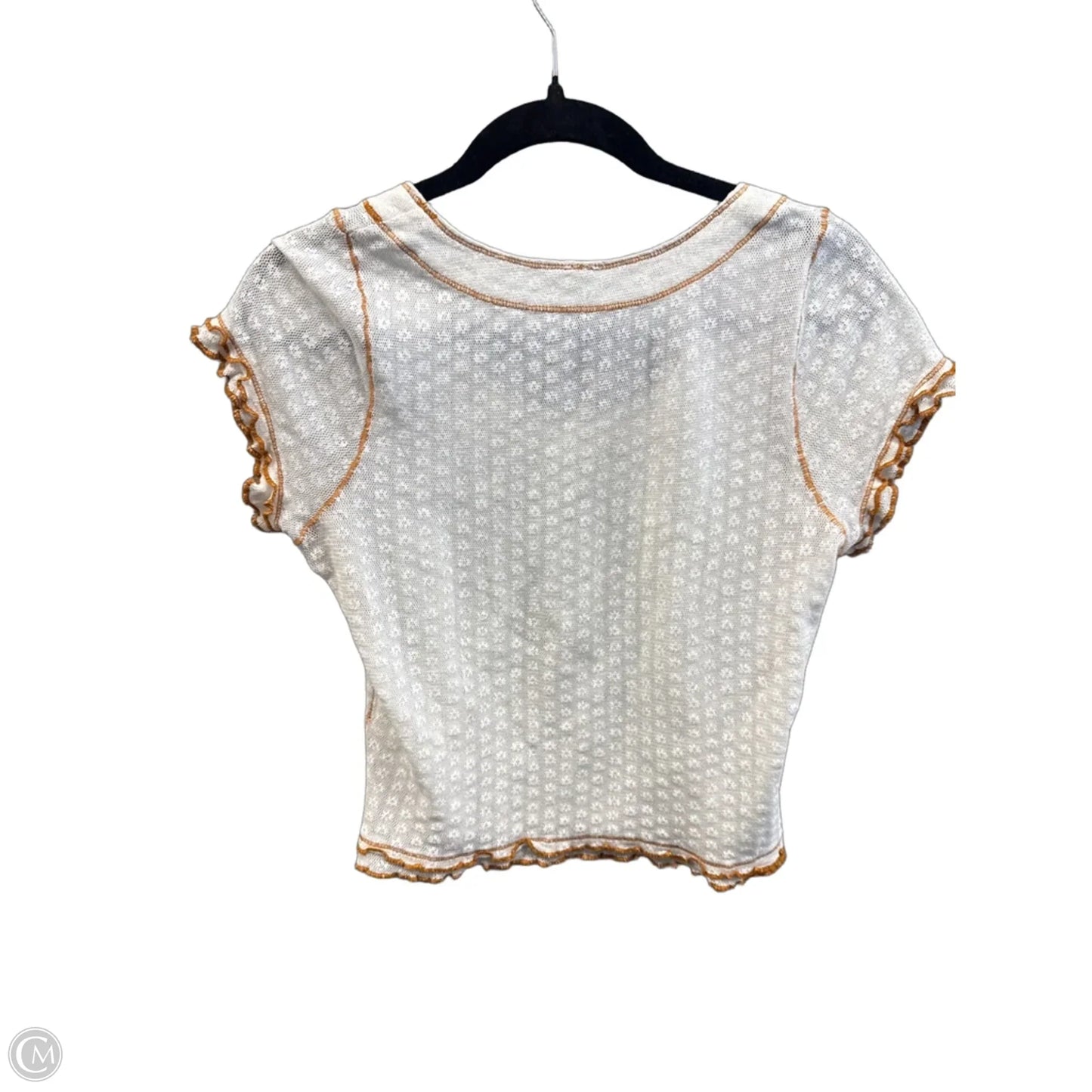 Top Short Sleeve By Free People In White, Size: L