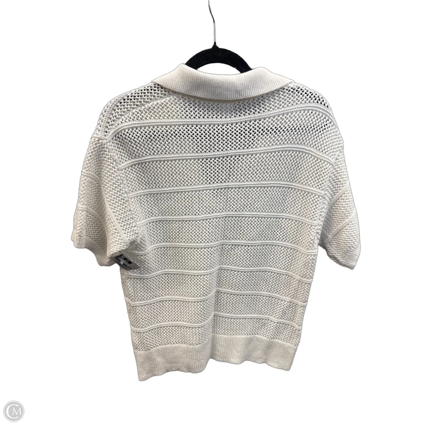 Top Short Sleeve By Old Navy In Cream, Size: L