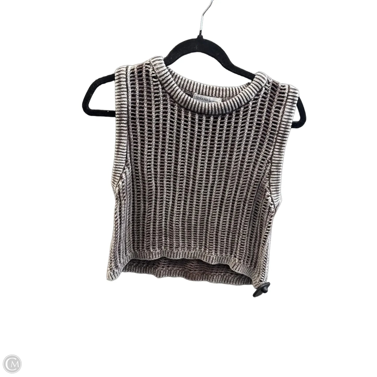 Top Sleeveless By Zenana In Brown, Size: S
