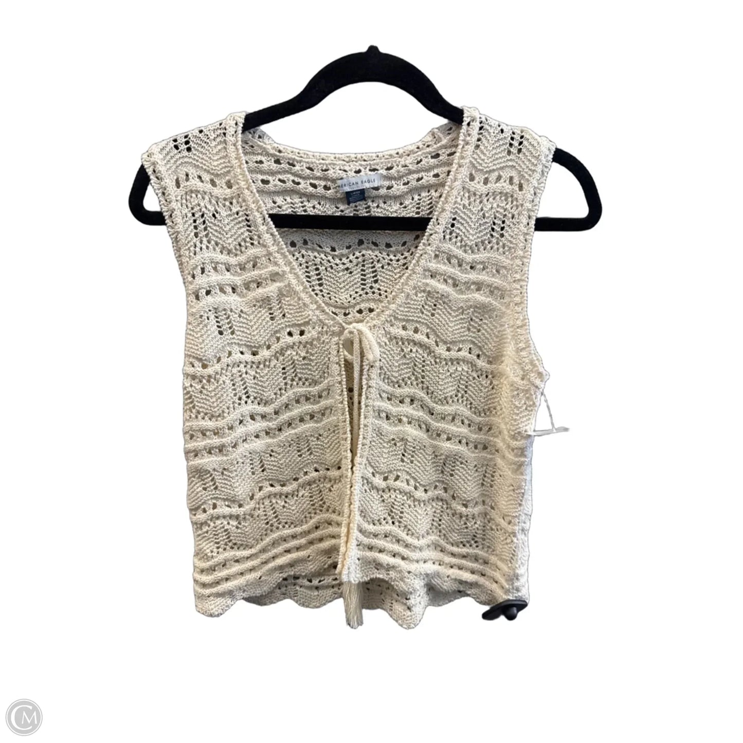Top Sleeveless By American Eagle In Cream, Size: S