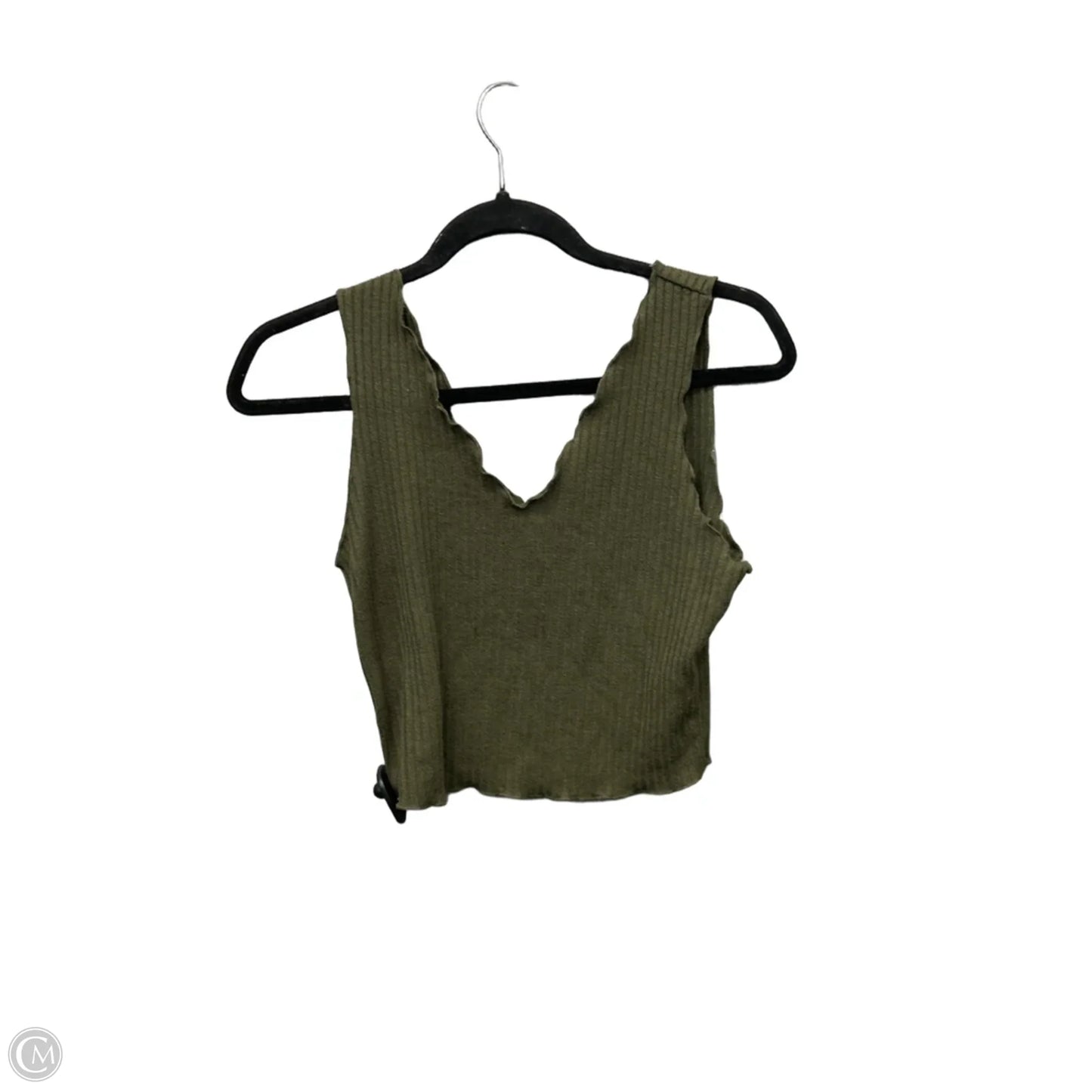 Top Sleeveless Basic By Shein In Green, Size: L