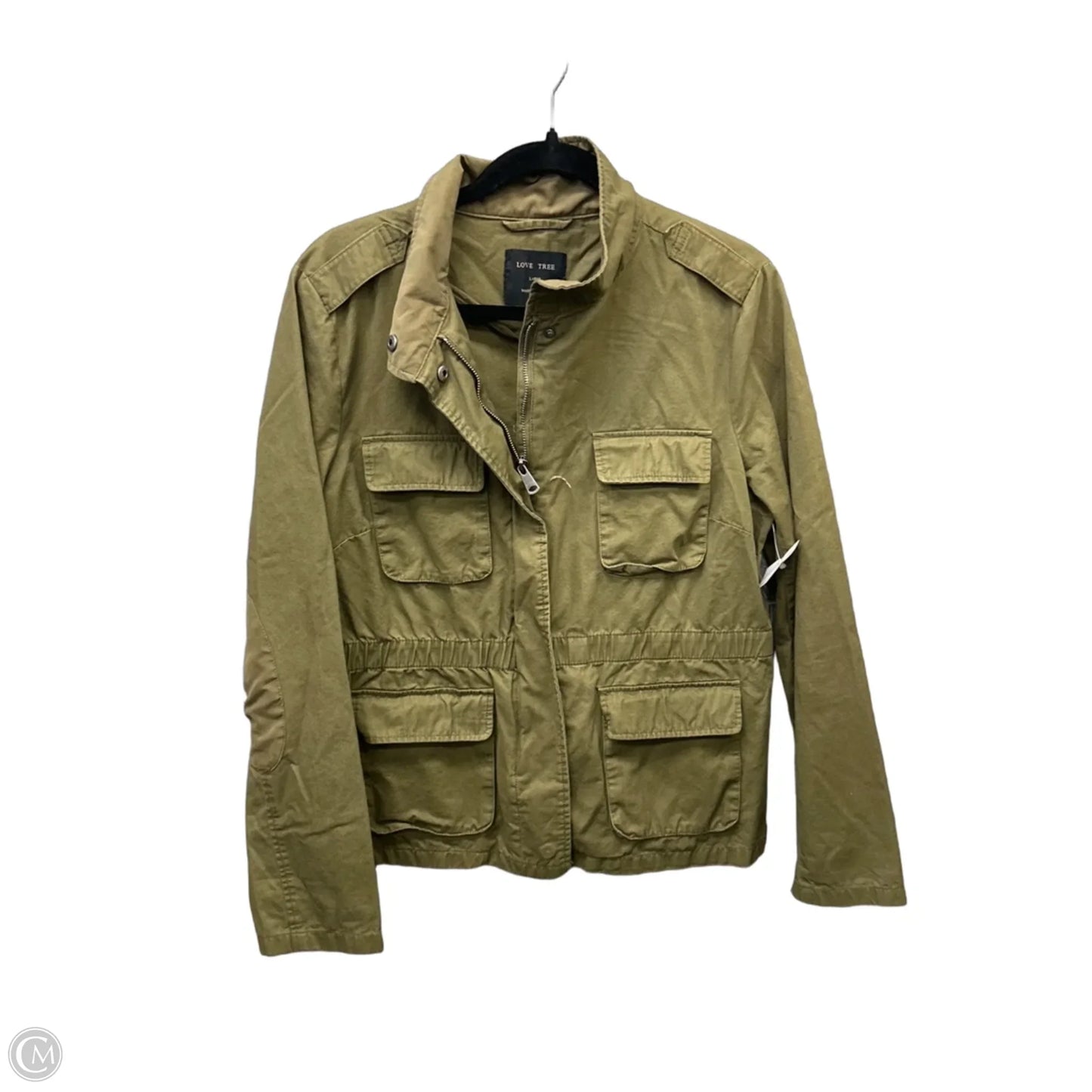 Jacket Utility By Love Tree In Green, Size: L