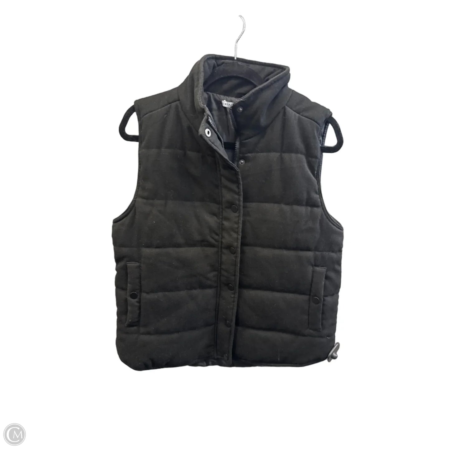 Vest Puffer & Quilted By Staccato In Black, Size: L