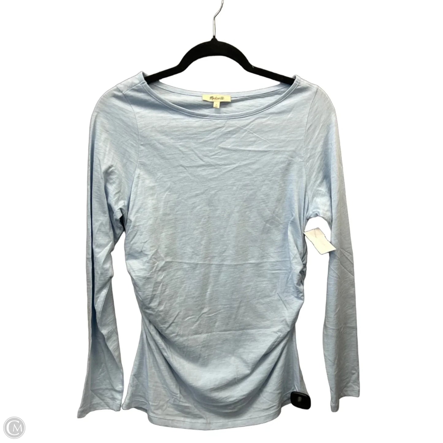 Top Long Sleeve By Madewell In Blue, Size: S