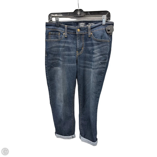 Jeans Cropped By Levis In Blue Denim, Size: 10